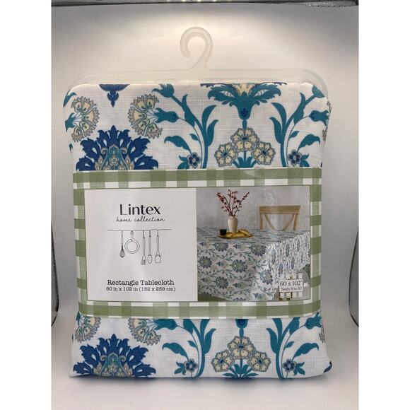 Lintex Home Collection Rectangle Ava Polycotton Tablecloth 60” x 102” - Picture 1 of 3